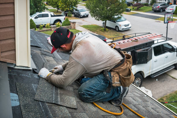 Professional Metal Roofing technician working in Yellow Pine, ID